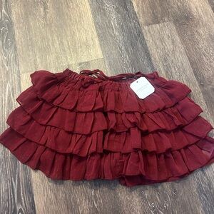 altard state mini ruffle shorts